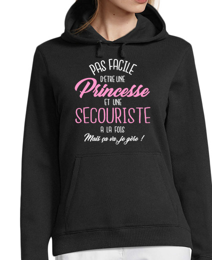 Sweat-shirt À Capuche Pour Femme Princesse et secouriste