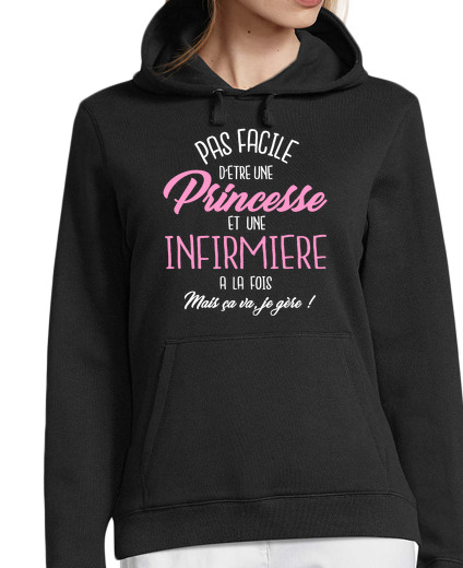 Sweat-shirt À Capuche Pour Femme Princesse et infirmière