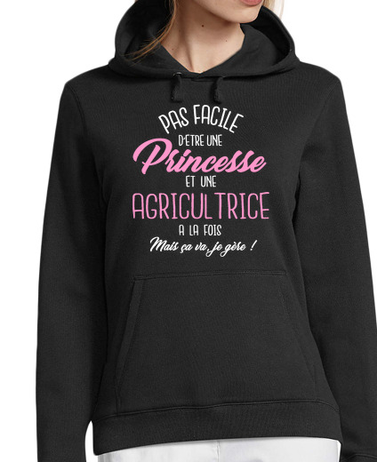 Sweat-shirt À Capuche Pour Femme Princesse et agricultrice