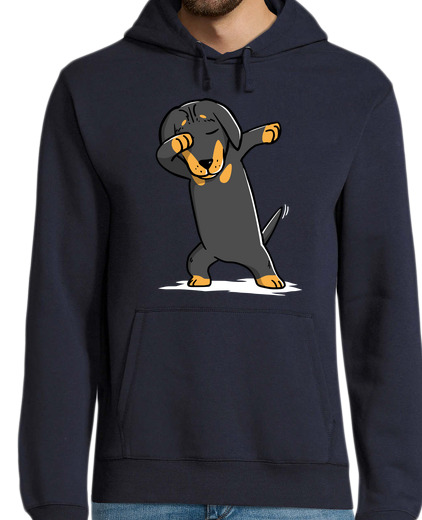 Sweat-shirt À Capuche Pour Homme teckel chien tampons!