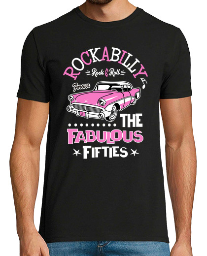 Image of rock rockabilly music rockers retro rock and roll fabulous fifties t shirt
