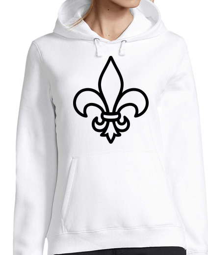 Sweat-shirt À Capuche Pour Femme fleur de lis