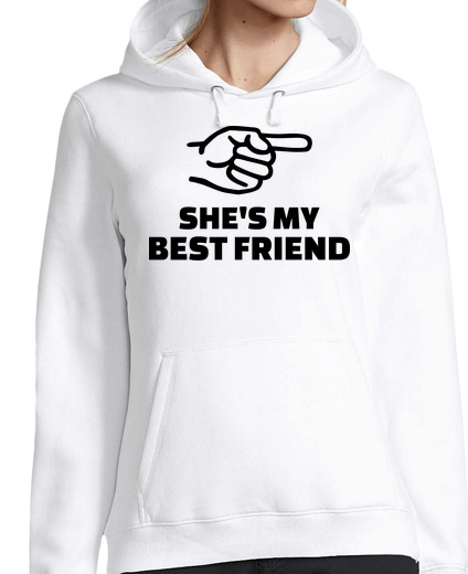 Sweat-shirt À Capuche Pour Femme elle est ma meilleure amie