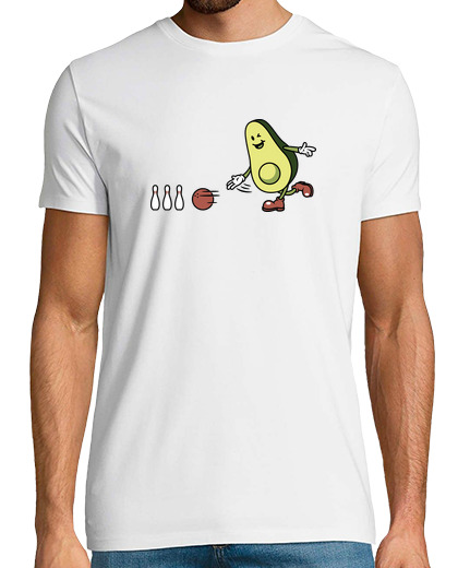 Image of avocado playing bowling