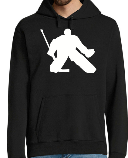 Sweat-shirt À Capuche Pour Homme gardien de but de hockey