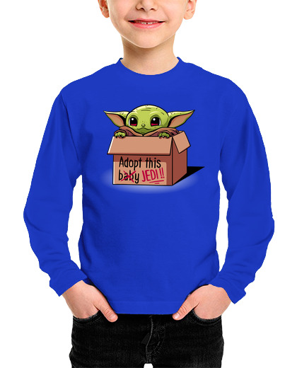 Camiseta Niño Manga Larga Adopta un Jedi laTostadora