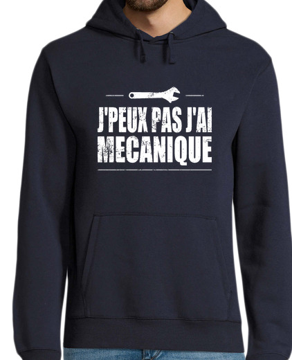 Sweat-shirt À Capuche Pour Homme Je peux pas j ai mécanique