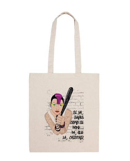 Image of punk tote bag