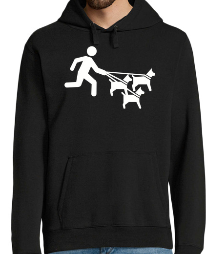 Sweat-shirt À Capuche Pour Homme garde chien