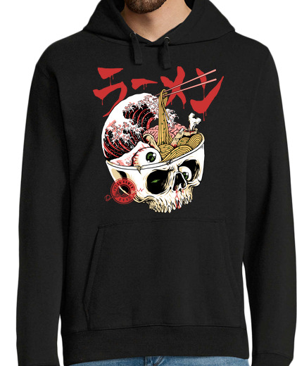 Sweat-shirt À Capuche Pour Homme ramen effrayant