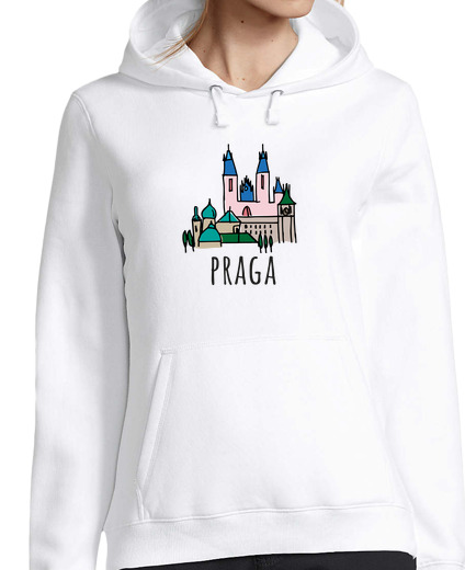 Sweat-shirt À Capuche Pour Femme conception de prague