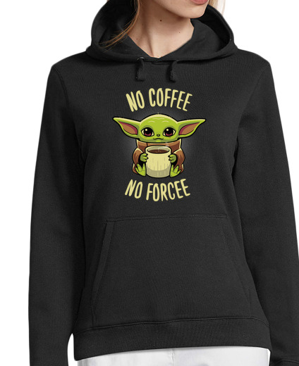 Sweat-shirt À Capuche Pour Femme pas de coffee pas de force