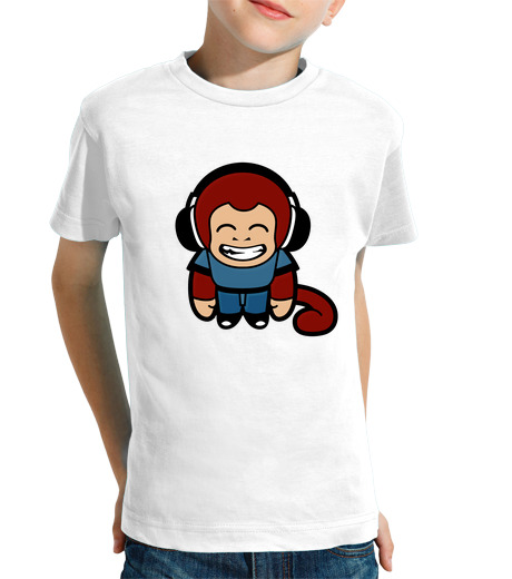 Tee Shirt Pour Enfant Manche Courte singe