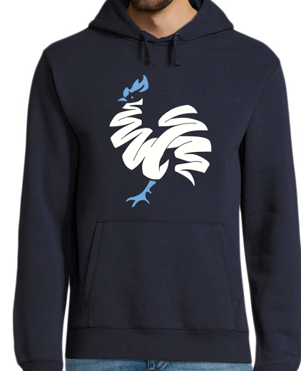 Sweat-shirt À Capuche Pour Homme le coq bleu