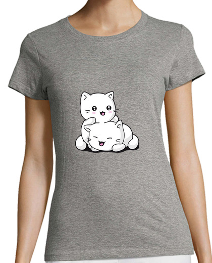 Image of kawaii kittens t-shirt woman