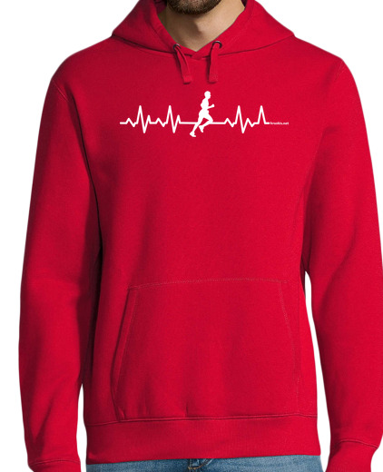 Sudadera Con Capucha Para Hombre Runner Heartbeat laTostadora