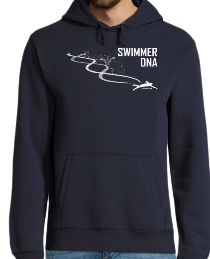 Sweat-shirt À Capuche Pour Homme natation adn