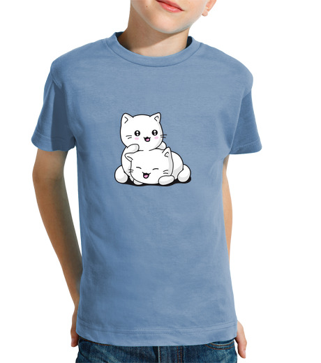 Tee Shirt Pour Enfant Manche Courte t-shirt kawaii chaton enfant