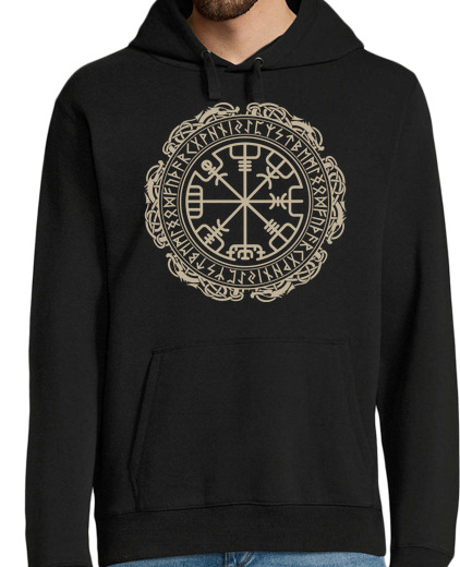 Sweat-shirt À Capuche Pour Homme vegvisir (vikings)