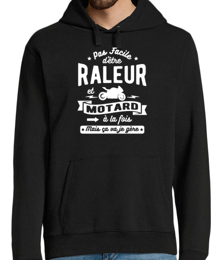 Sweat-shirt À Capuche Pour Homme Raleur et motard