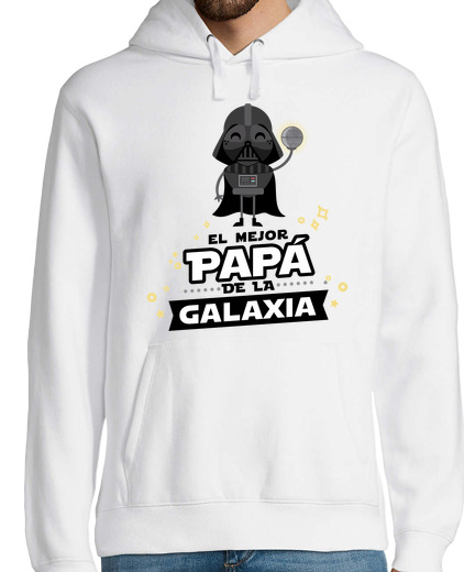 Sweat-shirt À Capuche Pour Homme le meilleur papa de la galaxie