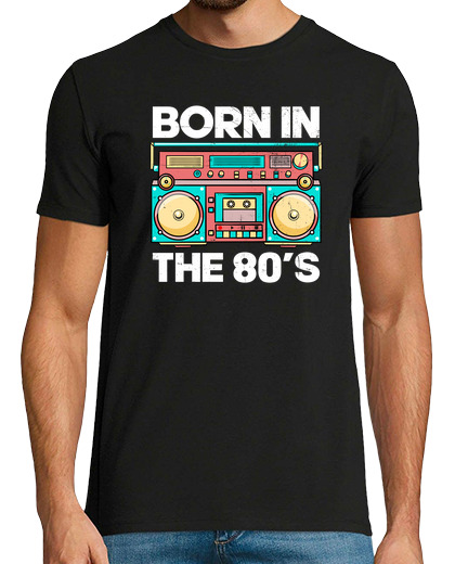Image of born in 80s retro t-shirt