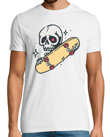 Image of skull love skateboard