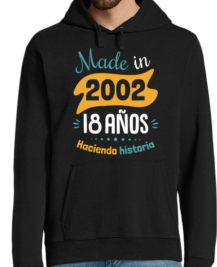 Sweat-shirt À Capuche Pour Homme fabriqué en 2002 18 ans histoire