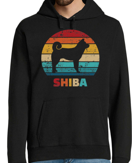 Sweat-shirt À Capuche Pour Homme shiba vintage