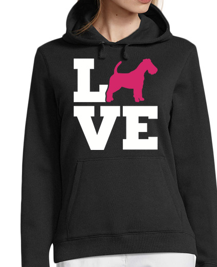 Sweat-shirt À Capuche Pour Femme love fox terrier