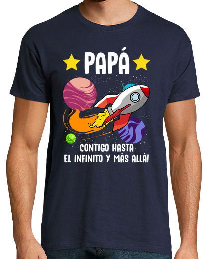 Image of dad with you to infinity and beyond space father's day gift