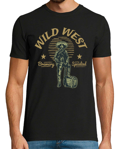 Image of wild west retro western vintage west t shirt