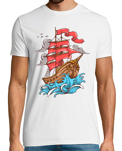 Image of t shirt sailor ship retro ocean sea anchor captain