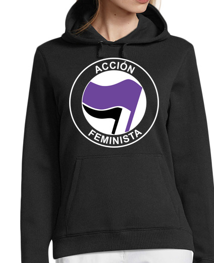 Sweat-shirt À Capuche Pour Femme action féministe