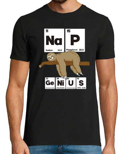 Image of nap genius funny sloth chemistry gift