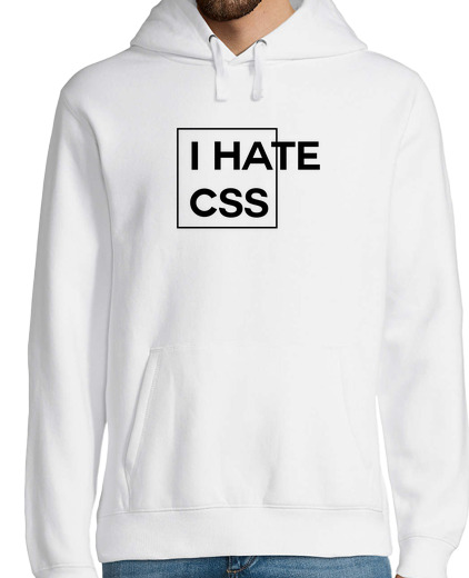 Sweat-shirt À Capuche Pour Homme je déteste css dark