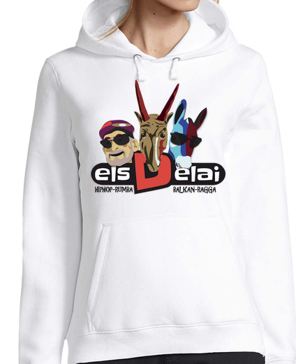 Image of els delai - dessuadora, dona, white color
