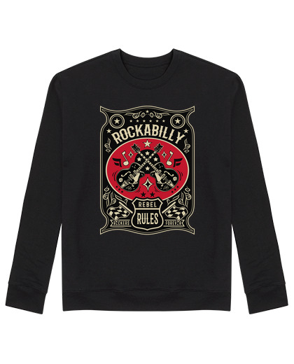 Sweat Unisexe design rocka bill et guitares rocker s