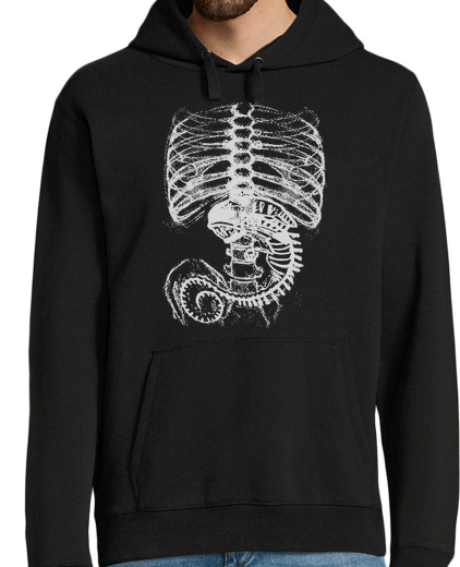 Sweat-shirt À Capuche Pour Homme radiographie extraterrestre