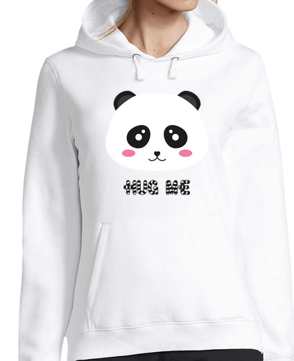 Sweat-shirt À Capuche Pour Femme panda mignon me serre dans ses bras