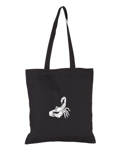 Bolsa bolso de mano escorpión blanco negro laTostadora