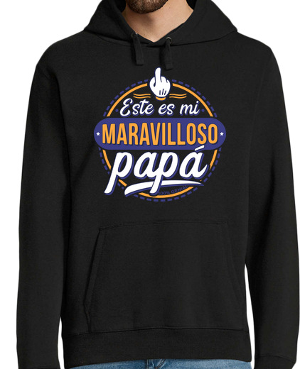 Sweat-shirt À Capuche Pour Homme c39est mon merveilleux papa ours