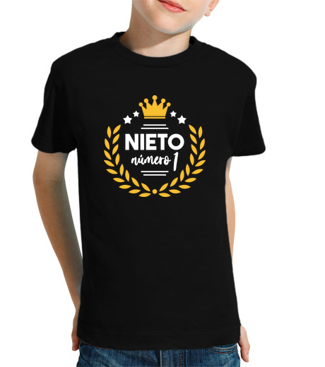 Tee Shirt Pour Enfant Manche Courte petit-fils numéro 1