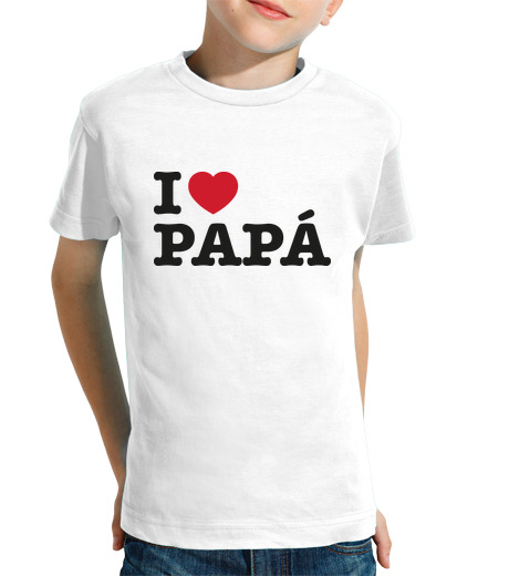 T-shirt bambino manica corta amoree papà