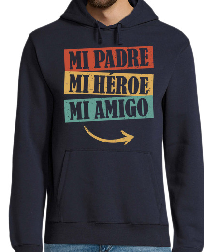 Sweat-shirt À Capuche Pour Homme mon père mon héros mon ami