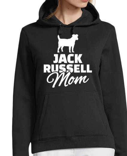 Sweat-shirt À Capuche Pour Femme Jack Russell maman