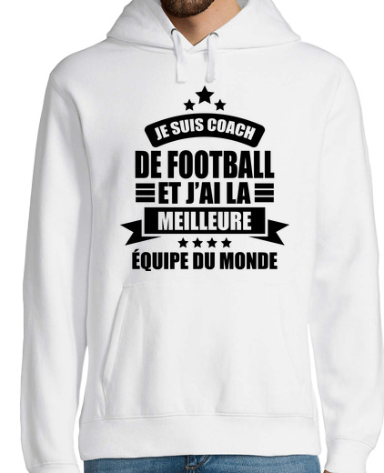 Sweat-shirt À Capuche Pour Homme je suis coach de football