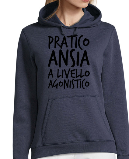 Sweat-shirt À Capuche Pour Femme l'anxiété à un niveau compétitif