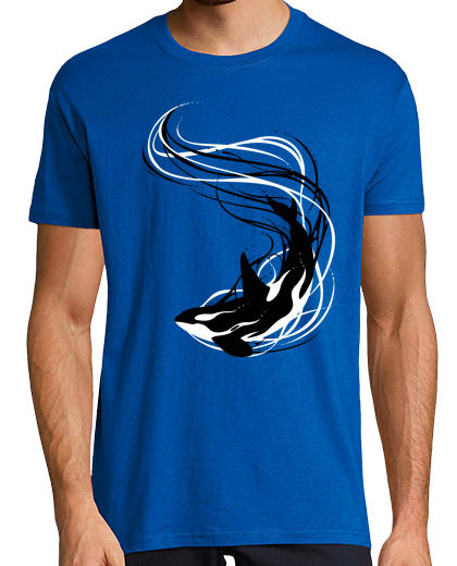 Image of fancy killer whale waves