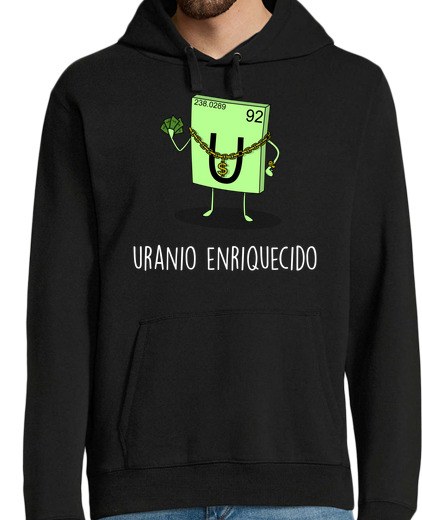 Sweat-shirt À Capuche Pour Homme uranium enrichi